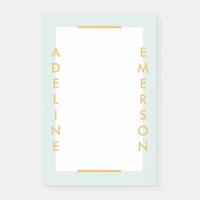 Editorial Modern Typography Post-it Notes - Lila (Framsida)