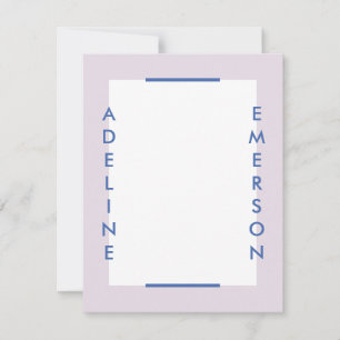 Editorial Modern Typography Stationery - Lila