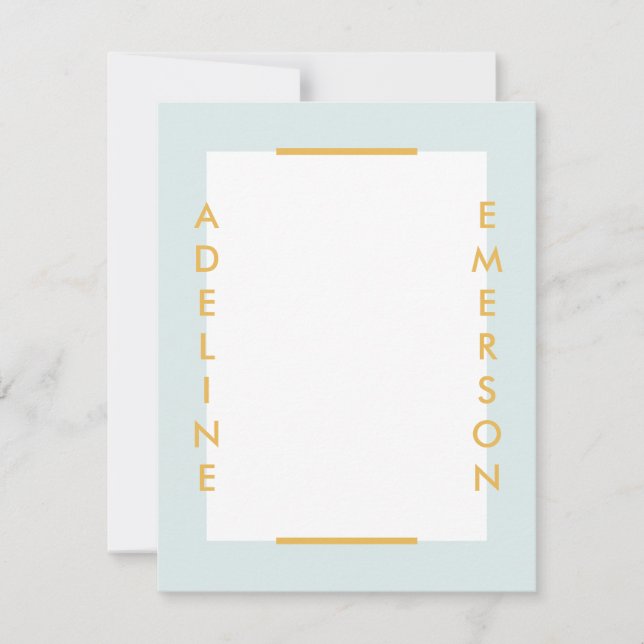 Editorial Modern Typography Stationery - Mint (Framsida)