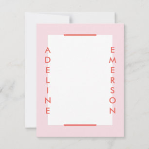Editorial Modern Typography Stationery - Rosa