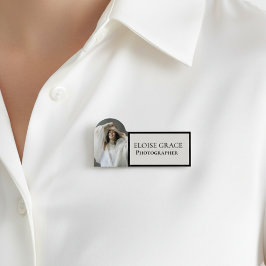 Editorial Photo Black Logo Photographer Namnbricka