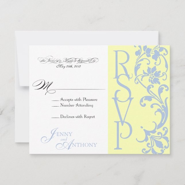 EDIY-Elegant Enkel OSA Butterkräm och Himlar Blue (Framsida)