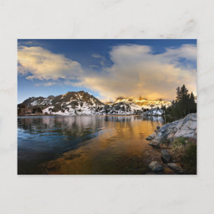 Ediza Sjö Sunset - Sierra Nevada-bergen Vykort