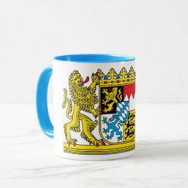edle Tasse mit bayerischem Staatswappen Mugg