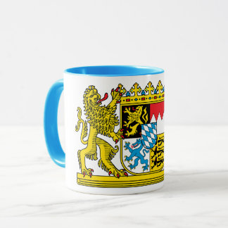 edle Tasse mit bayerischem Staatswappen Mugg