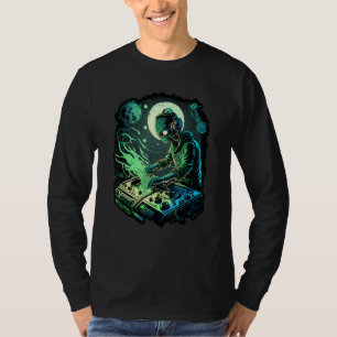 EDM Alien Rave Astronaut Alien DJ Alien DJing i S T Shirt