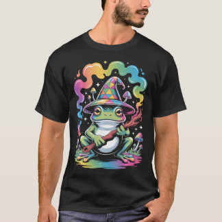 Edm Dj Psykedelisk Party Rave Groda Trollkarl T Shirt
