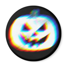 EDM Glitchy White Pumpkin