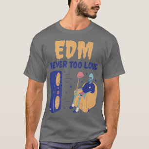EDM har aldrig för högt uppsatt musik i Skeleton T Shirt