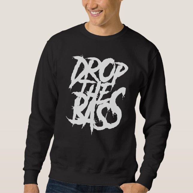 Edm Junglist Dj Dnb Dubstep släpper bagaget Lång Ärmad Tröja (Framsida)
