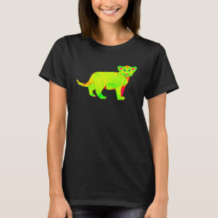 EDM Lejon Techno Trance Lejona Unge Rave T Shirt