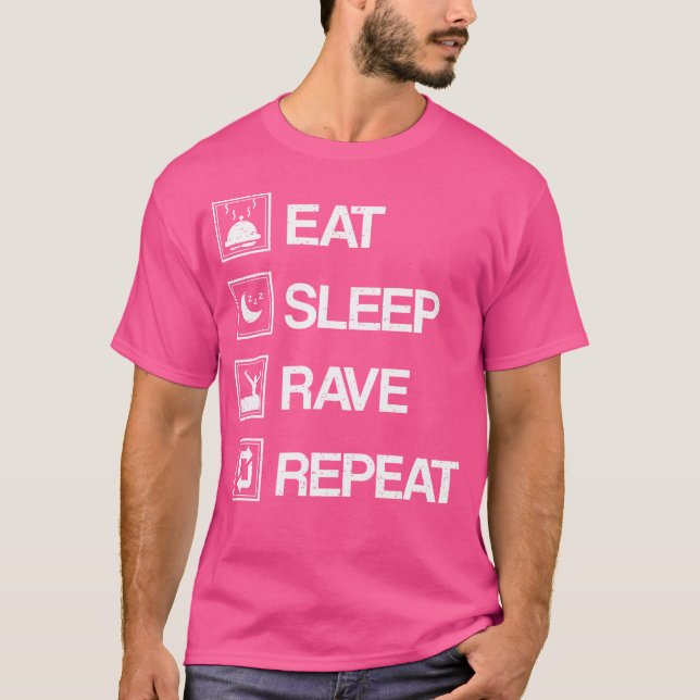 Edm Raver-gåvor - Upprepa viloläge i viloläge T Shirt (Framsida)
