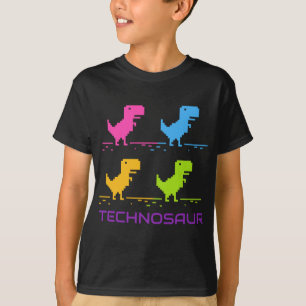 EDM Retro Techno Dinosaur Dance Rave Music T Shirt