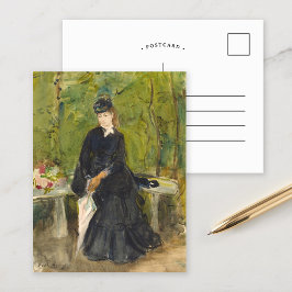Edma sittande i en park | Berthe Morisot Vykort