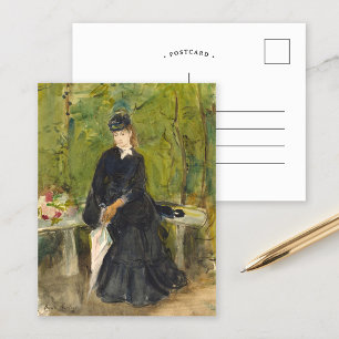 Edma sittande i en park   Berthe Morisot Vykort