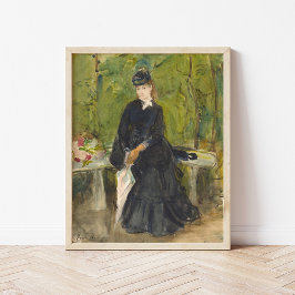 Edma som sitter i en park | Berthe Morisot Poster