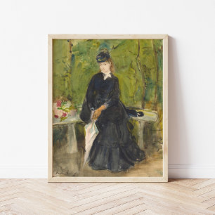 Edma som sitter i en park   Berthe Morisot Poster