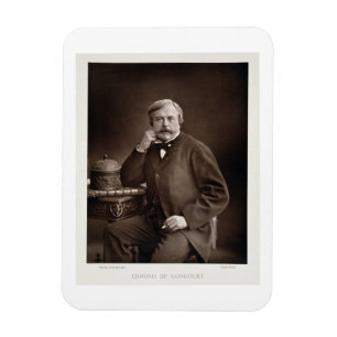 Edmond de Goncourt (1822-96) från 'Galerie Contem Magnet