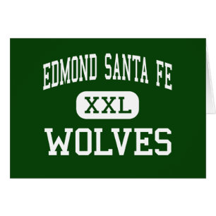 Edmond Santa Fe - varger - kick - Edmond Oklahoma Hälsningskort