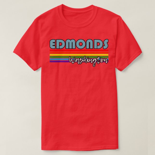 Edmonds Washington Pride Edmonds LGBT-gåva T Shirt (Design framsida)