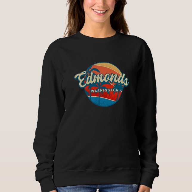 Edmonds Washington Sommar Wa Tropical US Cities T Shirt (Framsida)