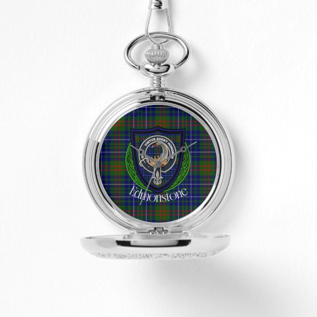 Edmonstone Scottish Clan Tartan & Crest Armbandsur (Framsida)