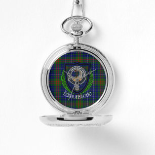 Edmonstone skotska klan tartan och vapensköld armbandsur