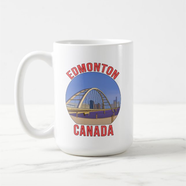 Edmonton Alberta Kanada Kaffemugg (Vänster)
