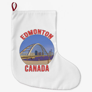 Edmonton Alberta Kanada Stor Julstrumpa