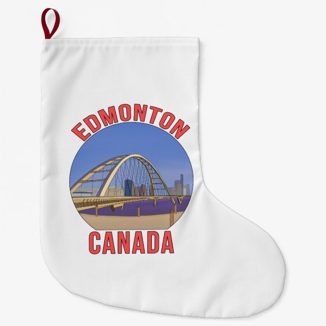Edmonton Alberta Kanada Stor Julstrumpa (Framsidan)