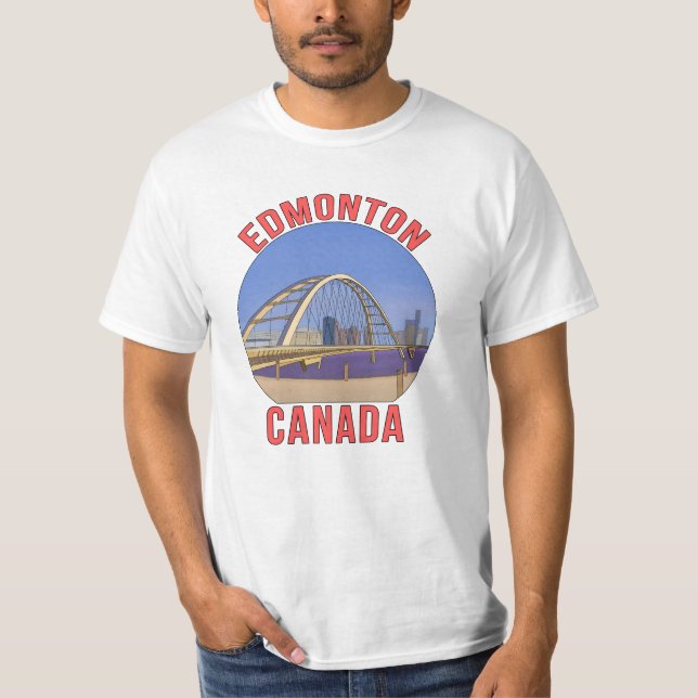 Edmonton Alberta Kanada T Shirt (Framsida)