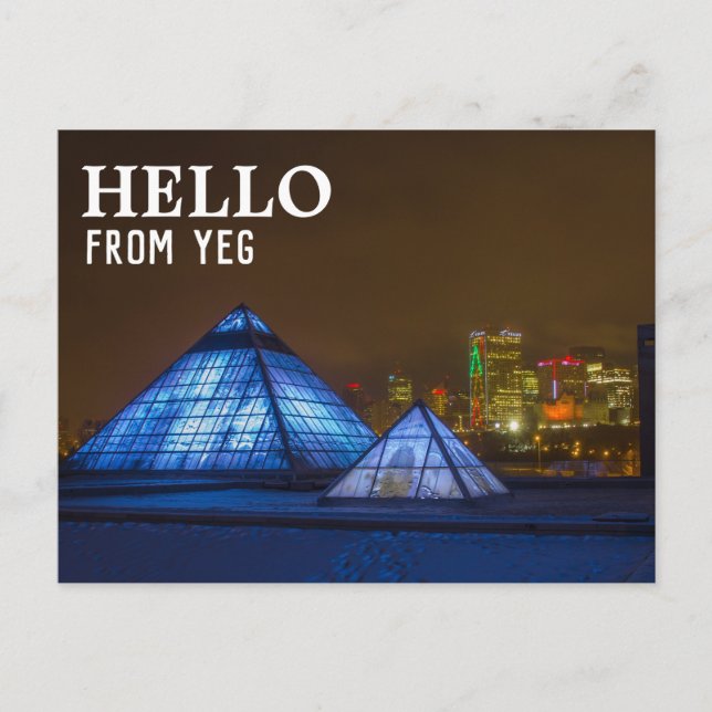 Edmonton Alberta Postcard | Hej från YEG Vykort (Framsida)
