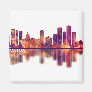 Edmonton Canada Skyline Magnet