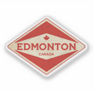 Edmonton Canada Vintage Klistermärken