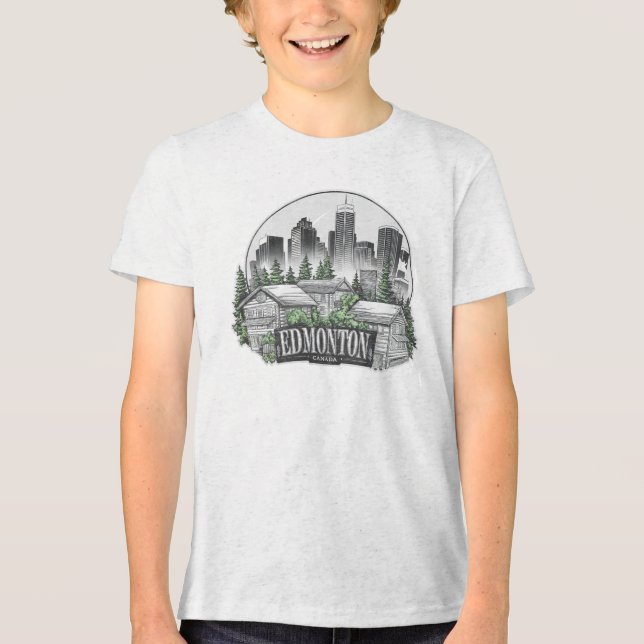 Edmonton City Canada T Shirt (Framsida)