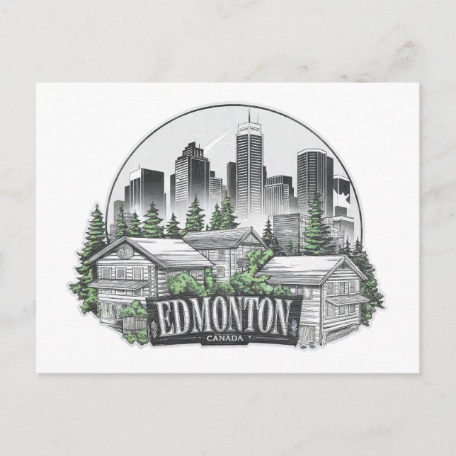 Edmonton City Canada Vykort (Framsida)