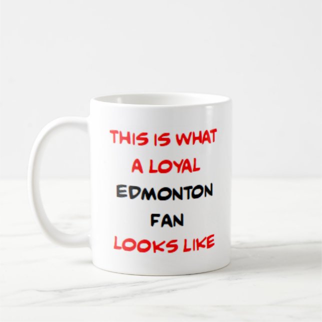 edmonton fan, loyal kaffemugg (Vänster)