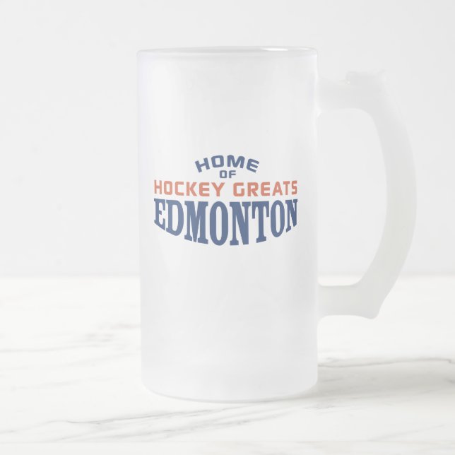 Edmonton Hockey Underbars 16 oz Frosted Mugg (Höger)