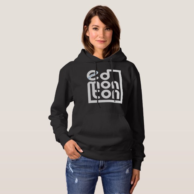 Edmonton i en boxasHoodie Tee (Hel framsida)