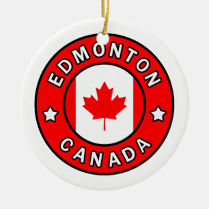 Edmonton Kanada Julgransprydnad Keramik