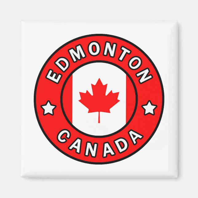Edmonton Kanada Magnet (Framsidan)