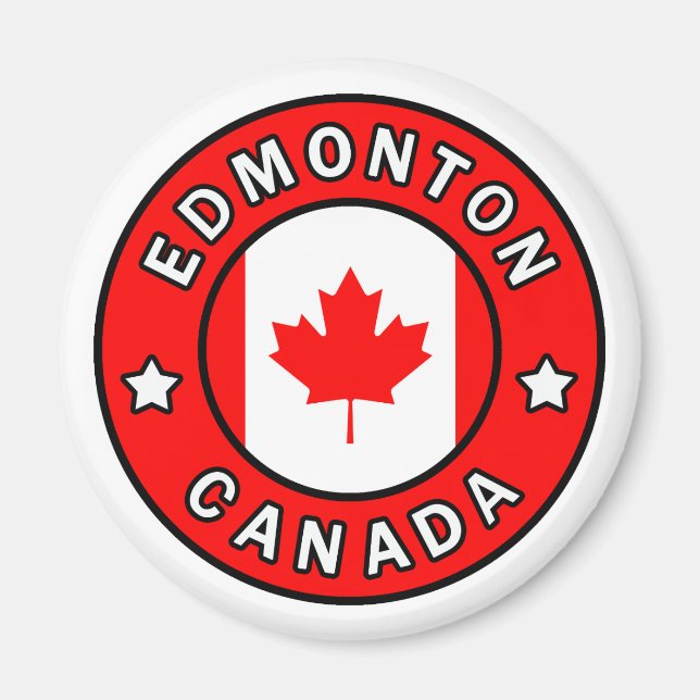 Edmonton Kanada Magnet (Framsidan)