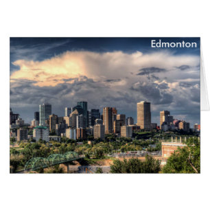 Edmonton, Kanada, skyline Hälsningskort