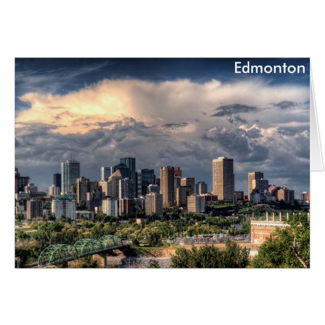 Edmonton, Kanada, skyline Hälsningskort (Framsidan Horizontal)