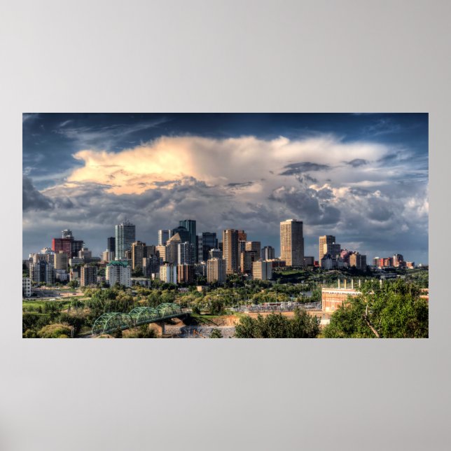Edmonton, Kanada, skyline Poster (Framsidan)