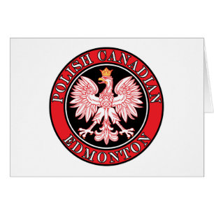 Edmonton polska Canadian Eagle Hälsningskort