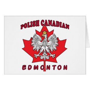 Edmonton polska Canadian Löv Hälsningskort