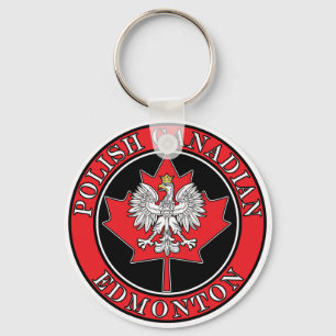 Edmonton Round Poland Canadian Löv Nyckelring