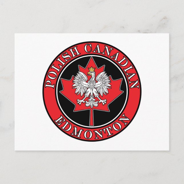 Edmonton Round Poland Canadian Löv Vykort (Framsida)