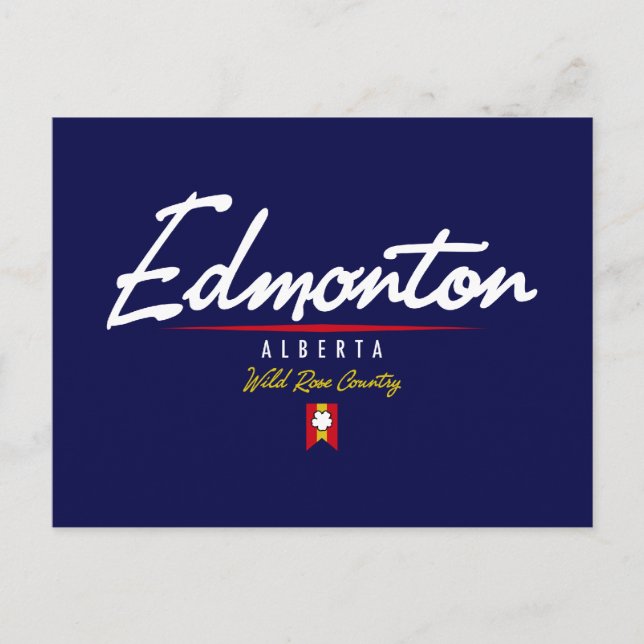 Edmonton Script Vykort (Framsida)